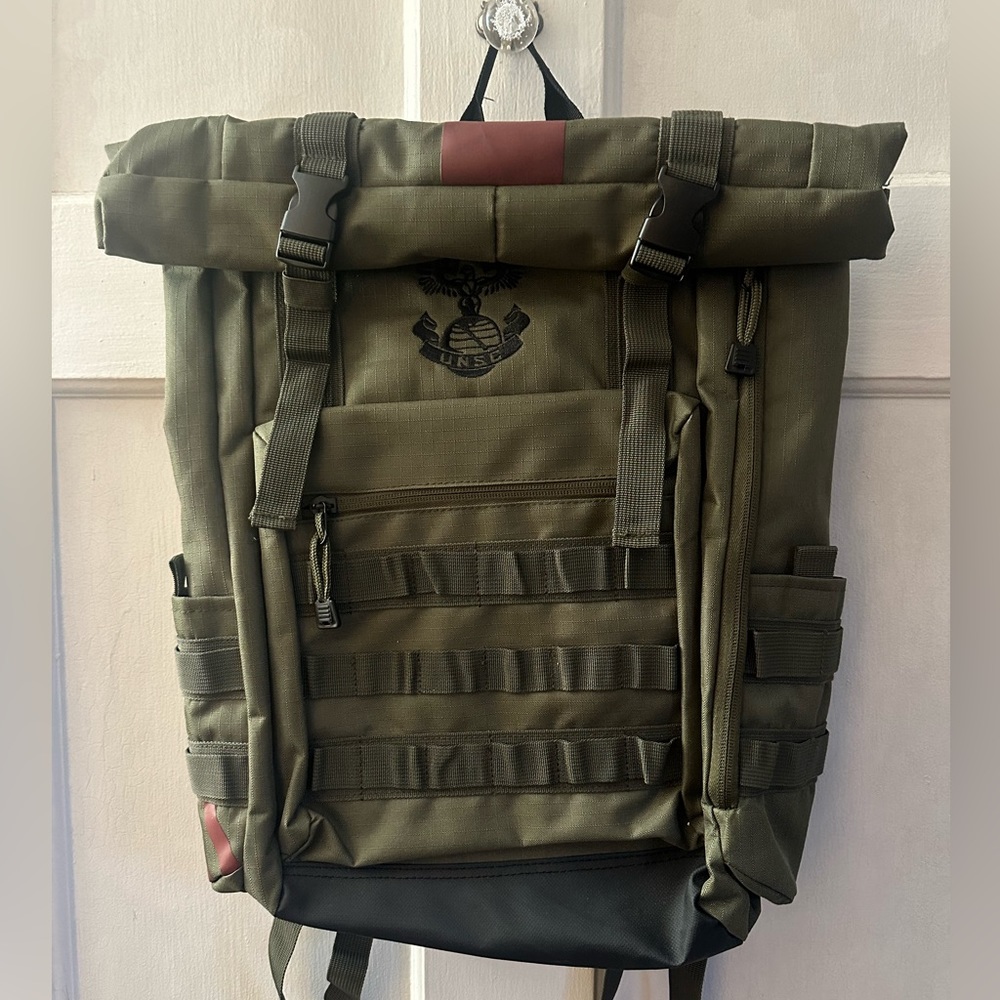 Microsoft Halo Xbox UNSC Style Tactical Rucksack Backpack Carrier NWOT